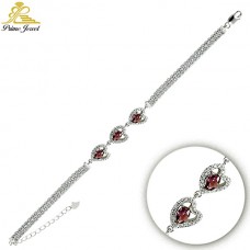 Gümüş Zirkon Taşlı Bilezik / Bileklik